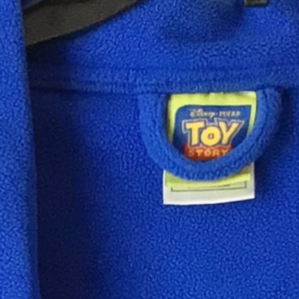 Disney Pixar Blue Fleece Buzz Lightyear Toy Story Belted Pocket Robe Large